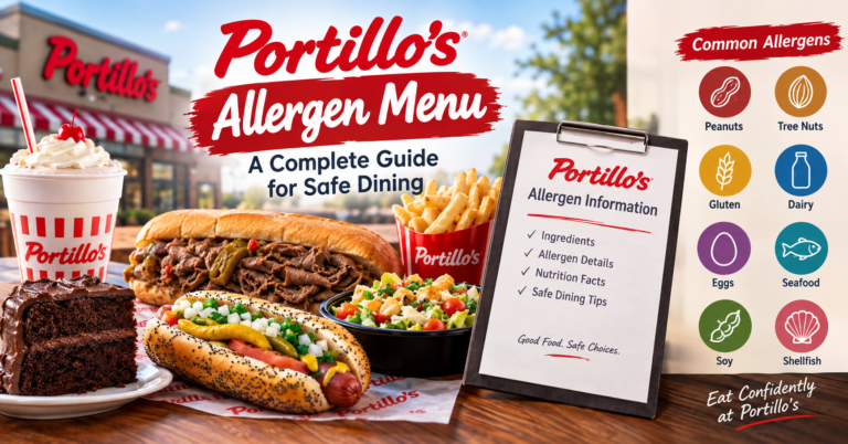 Portillo’s allergen menu 2026 safe dining guide