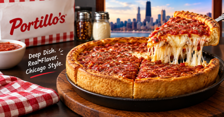 Portillo's pizza the ultimate Chicago classic