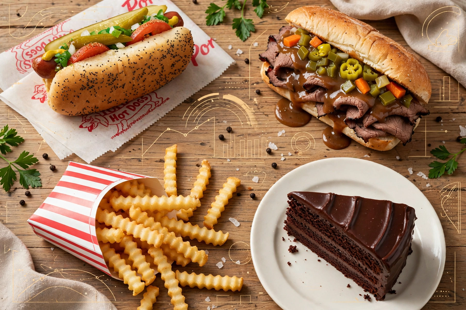 Portillos menu calories chart 2026
